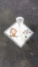 Cute Cartoon Print Transparent Wall Hook with Self-Adhesive Back (1 Pc)